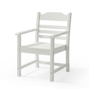 Patio Dining Chair with Armset Set of 2, Pure