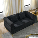 60-Inch Oversized 2-Seater Sectional Sofa