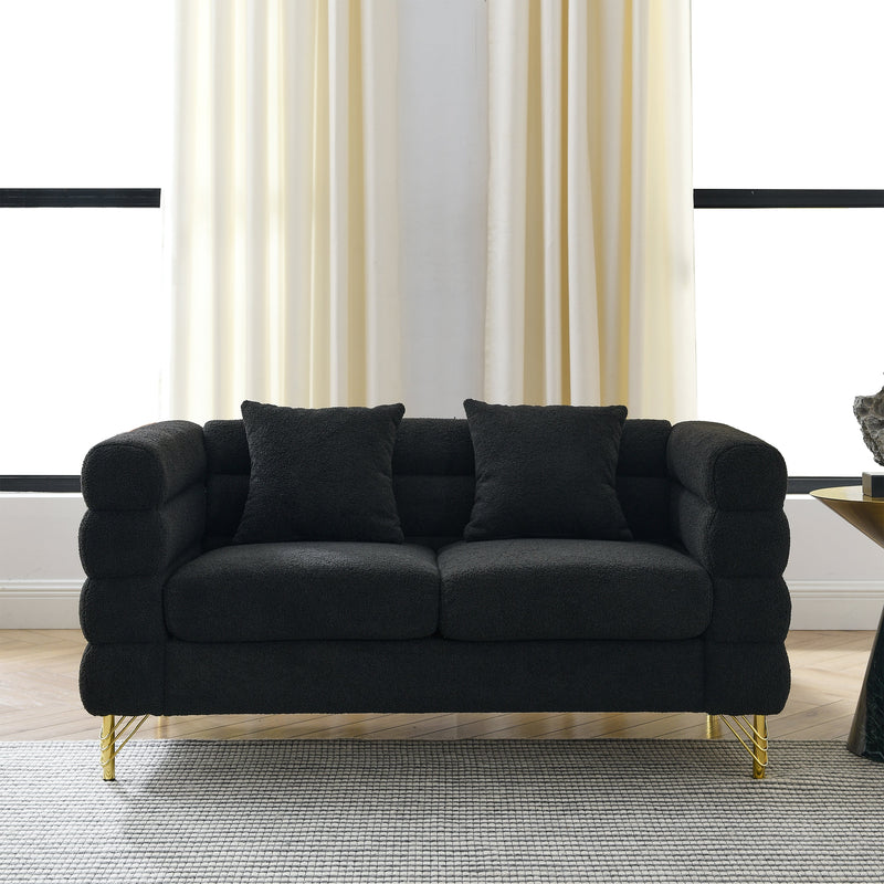 60-Inch Oversized 2-Seater Sectional Sofa, photo 2 of 10