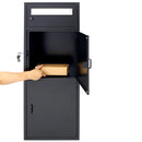 Large Steel Freestanding Floor Parcel Package Drop Box