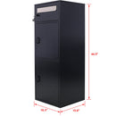 Large Steel Freestanding Floor Parcel Package Drop Box