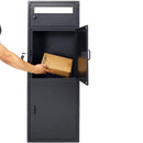 Large Steel Freestanding Floor Parcel Package Drop Box