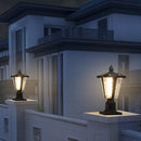 15" Solar Powered Outdoor Lantern, Modern Garden Light