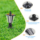15" Solar Powered Outdoor Lantern, Modern Garden Light