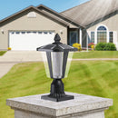 15" Solar Powered Outdoor Lantern, Modern Garden Light
