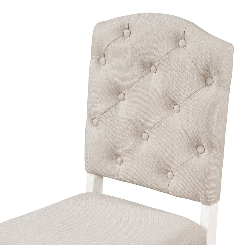 TREXM Retro Style Dining Chair Set with 4 Upholstered Chairs, photo 6 of 10