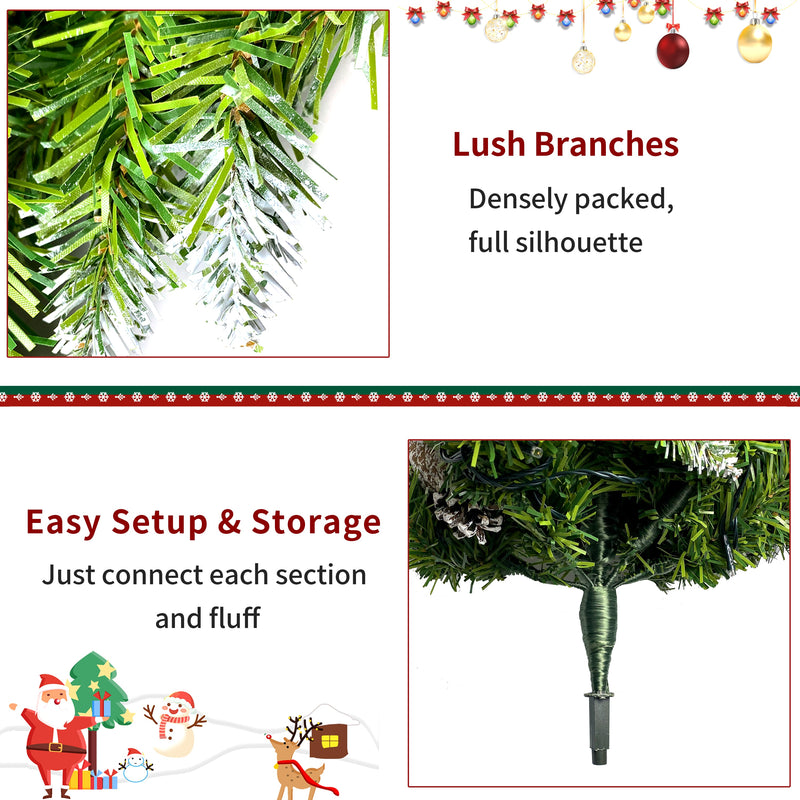 Pre-lit Xmas Tree Artificial Christmas 4-Piece Set, photo 9 of 10