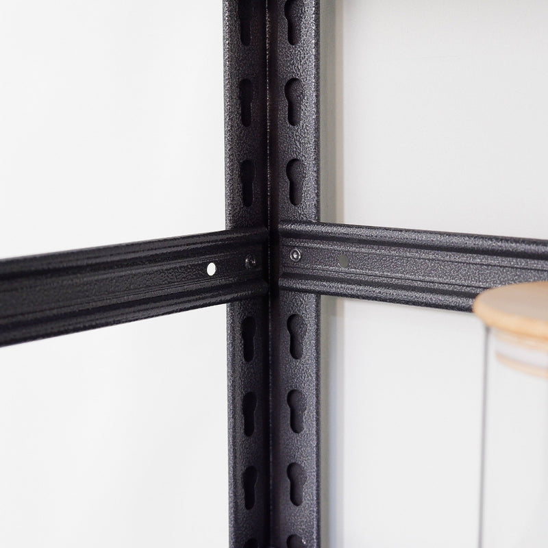 72"H Heavy Duty Storage Shelves Adjustable 5-Tier Metal Shelving Unit with Wheels for 1750LBS Load Kitchen, Garage, Pantry, and More