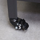 72"H Heavy Duty Storage Shelves Adjustable 5-Tier Metal Shelving Unit with Wheels for 1750LBS Load Kitchen, Garage, Pantry, and More