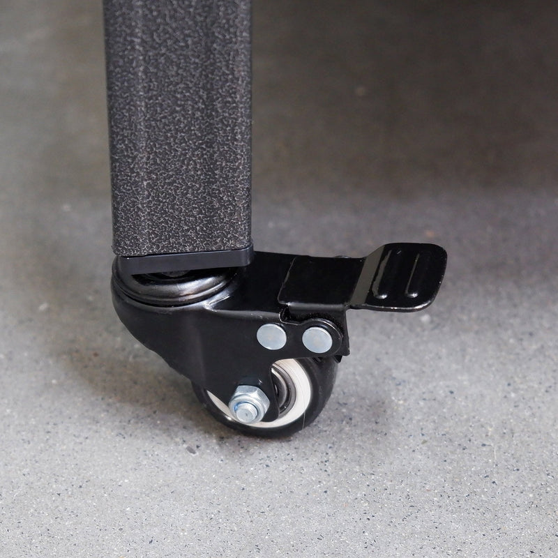 72"H Heavy Duty Storage Shelves Adjustable 5-Tier Metal Shelving Unit with Wheels for 1750LBS Load Kitchen, Garage, Pantry, and More