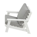 HIPS All-Weather Outdoor Single Sofa With Cushion