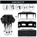 10'x20' EZ Pop Up Canopy Tent with Removable Sidewalls