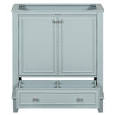 30" Bathroom Vanity without Sink, Base Only, Multi-functional Bathroom Cabinet with Doors and Drawer, Solid Frame and MDF Board, Green