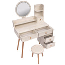 CRAZY ELF Stylish Vanity Table + Cushioned Stool