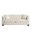 77-Inch Modern Chesterfield Velvet Sofa