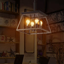 16" Black Gold Industrial Pendant Chandelier