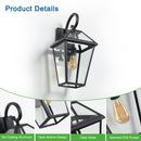 21" Outdoor Wall Lantern Light – Modern