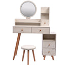 CRAZY ELF Stylish Vanity Table + Cushioned Stool