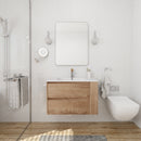 30" Wall Mount Bathroom Vanity With Gel Sink