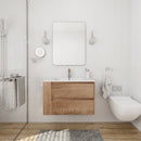 30" Wall Mount Bathroom Vanity With Gel Sink