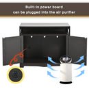 Litter Box Enclosure - Cat Litter Box Furniture with Hidden Plug