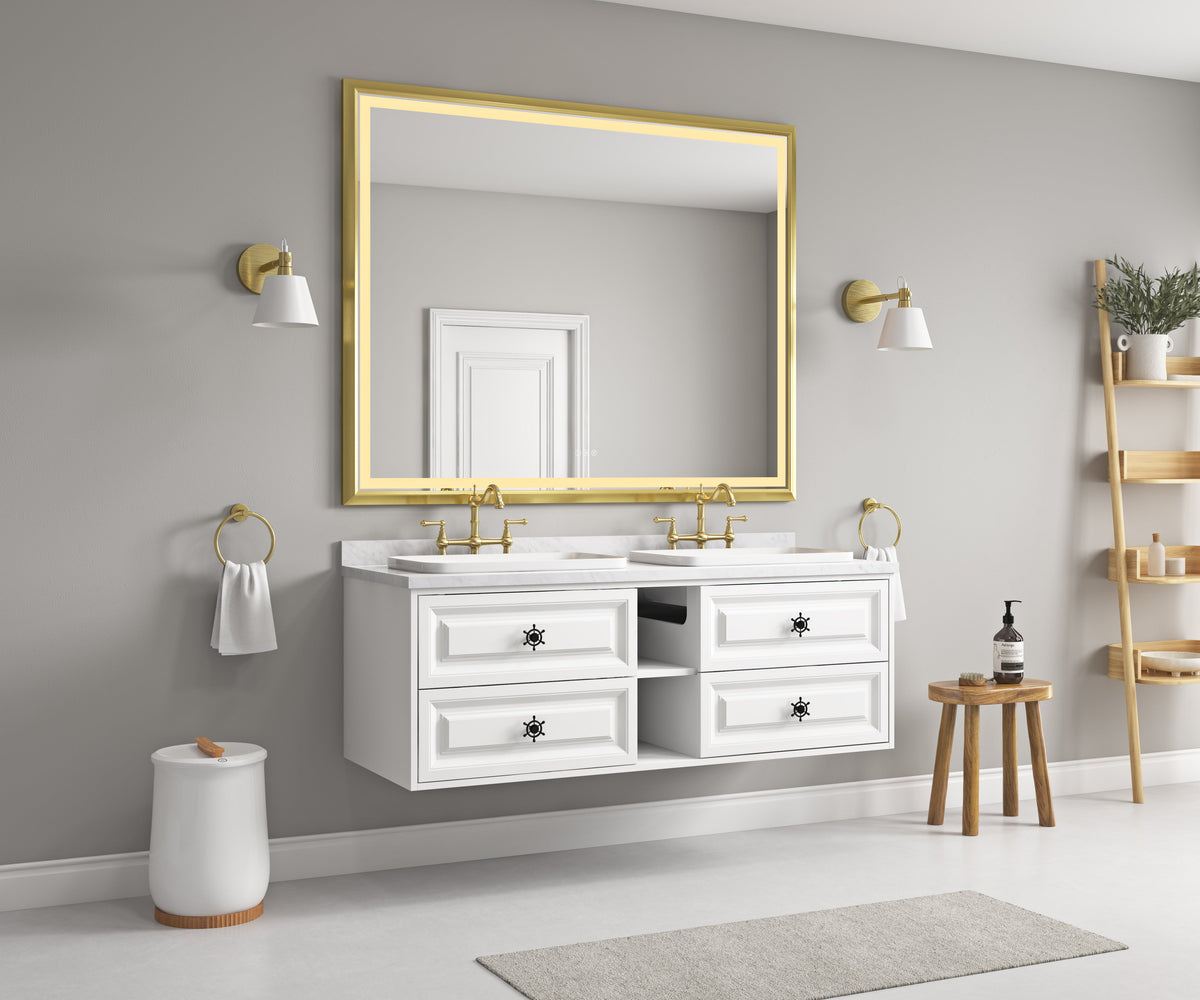 60-Inch LED Lighted Bathroom Wall Mounted Mirror, photo 4 of 5