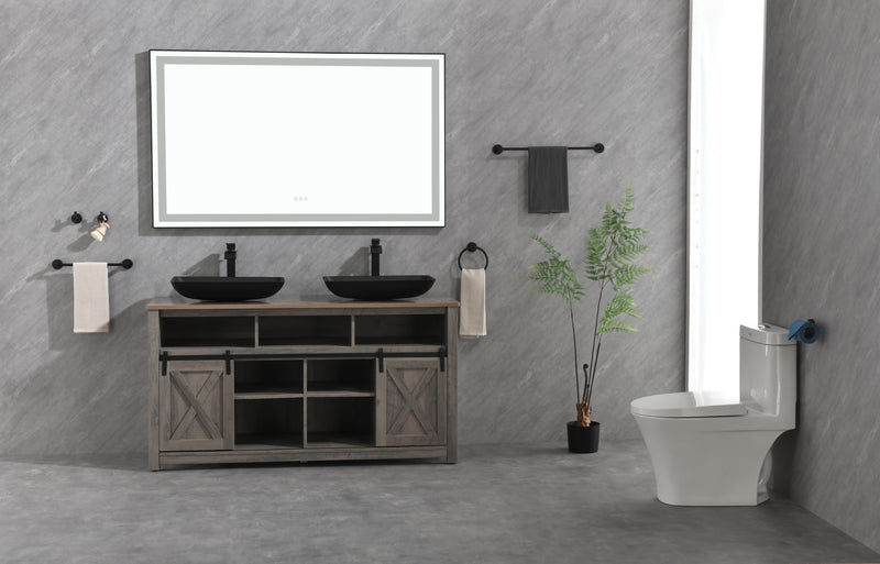 Framed LED Single Bathroom Vanity Mirror, photo 8 of 9