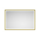 Oversized Rectangular Framed LED Mirror