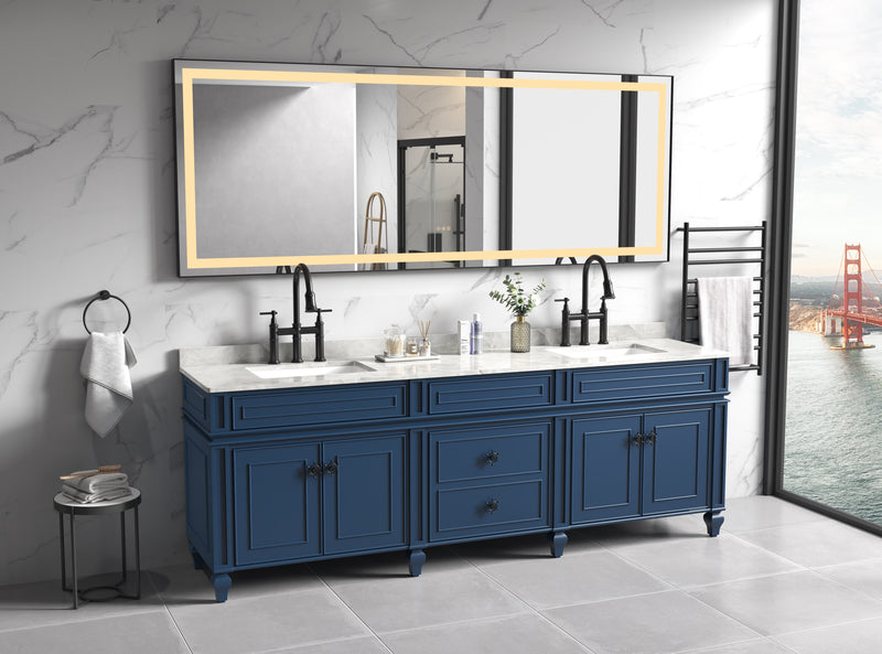 Framed LED Single Bathroom Vanity Mirror, photo 2 of 9