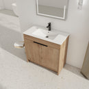 36" Freestanding Bathroom Vanity with Integrated Sink