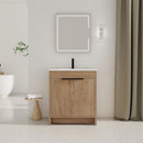 30" Freestanding Bathroom Vanity with Integrated Sink