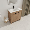 30" Freestanding Bathroom Vanity with Integrated Sink