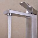 Single Handle Sink Brushed Nickel Vanity Bathroom Faucet