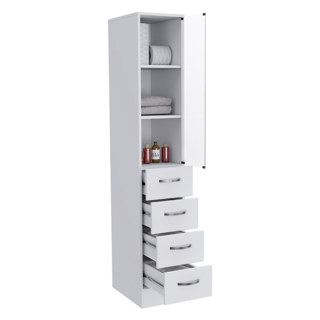 Linen Cabinet Artic, Three Shelves, Single Door, photo 8 of 9