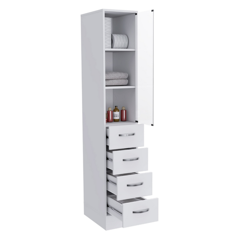 Linen Cabinet Artic, Three Shelves, Single Door, photo 8 of 9