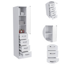 Linen Cabinet Artic, Three Shelves, Single Door by HouseOfZazla