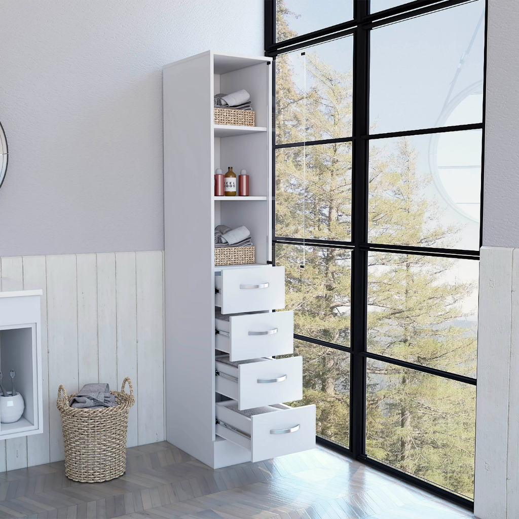 Linen Cabinet Artic, Three Shelves, Single Door, photo 2 of 9