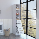 Linen Cabinet Artic, Three Shelves, Single Door by HouseOfZazla