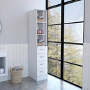 Linen Cabinet Artic, Three Shelves, Single Door by HouseOfZazla