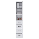 Linen Cabinet Artic, Three Shelves, Single Door by HouseOfZazla