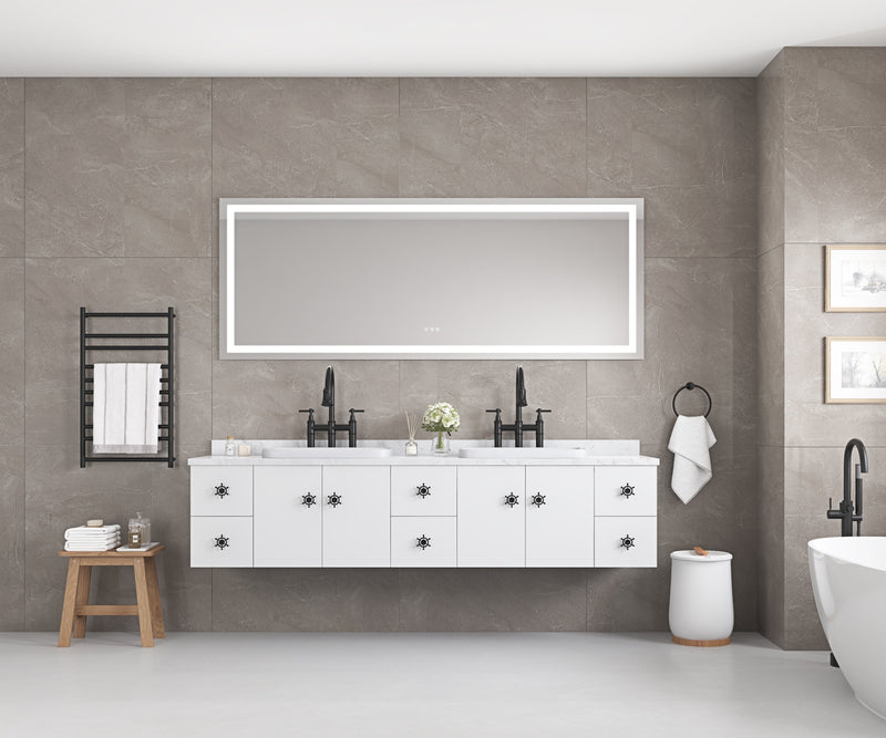LED Bathroom Mirror 72" x 36" with Front and Backlight, photo 3 of 3