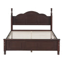 Full Size Wood Platform Bed Frame - Retro Style