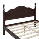 Full Size Wood Platform Bed Frame - Retro Style