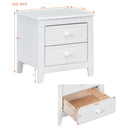 2-Drawer Nightstand for Bedroom