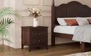 2-Drawer Nightstand for Bedroom