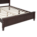 Full Size Wood Platform Bed Frame - Retro Style