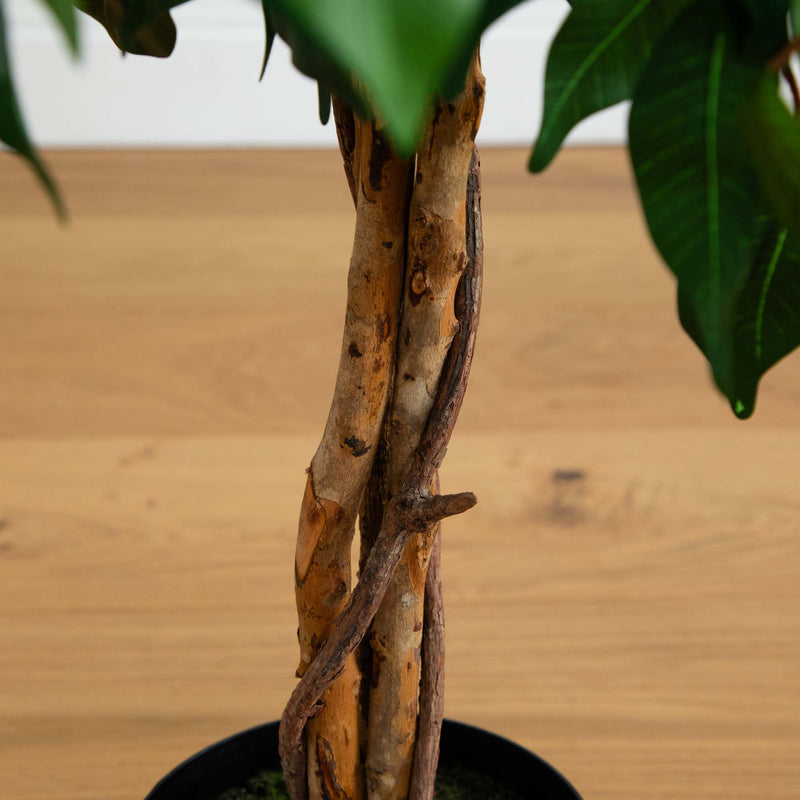 4' Ficus Auriculata Artificial Silk Tree, photo 3 of 6