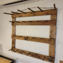 3 Cowboy Hat Rack | Cowboy Hat Holder | with 13 Gimmee Cap pegs | Rustic Western Hat Display | Handcrafted Wooden Organizer | Space-Saving Home Decor | Made in USA