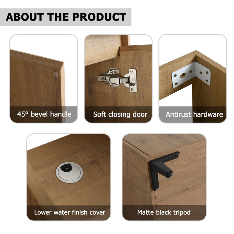 48" Freestanding Bathroom Vanity With Double Sink, photo 10 of 10