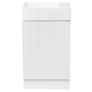 18.6" Bathroom Vanity with Sink, Bathroom Vanity Cabinet with Two-tier Shelf, Left or Right Orientation, White